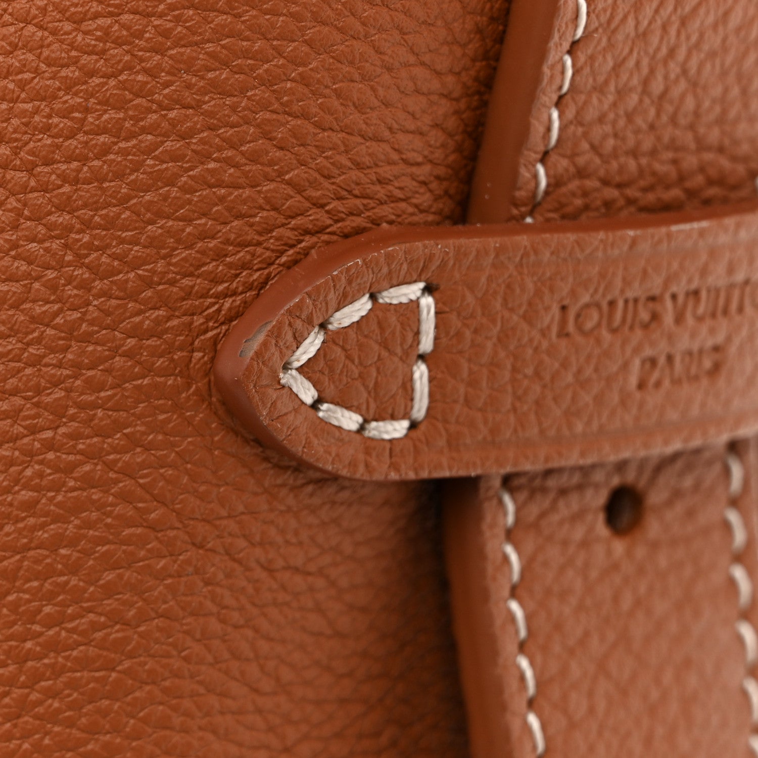 Louis Vuitton Grained Calfskin Low Key Hobo PM Cognac 12 of 12