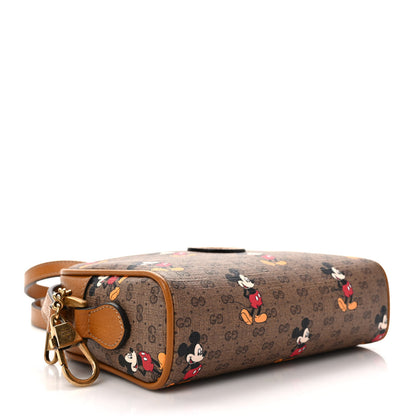 Gucci X DISNEY Mini Vintage GG Supreme Monogram Mickey Mouse Shoulder Bag Beige Vintage Sun Oil 4 of 10