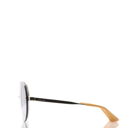 Prada Metal Round Gradient Sunglasses SPR 65T Gold 3 of 7