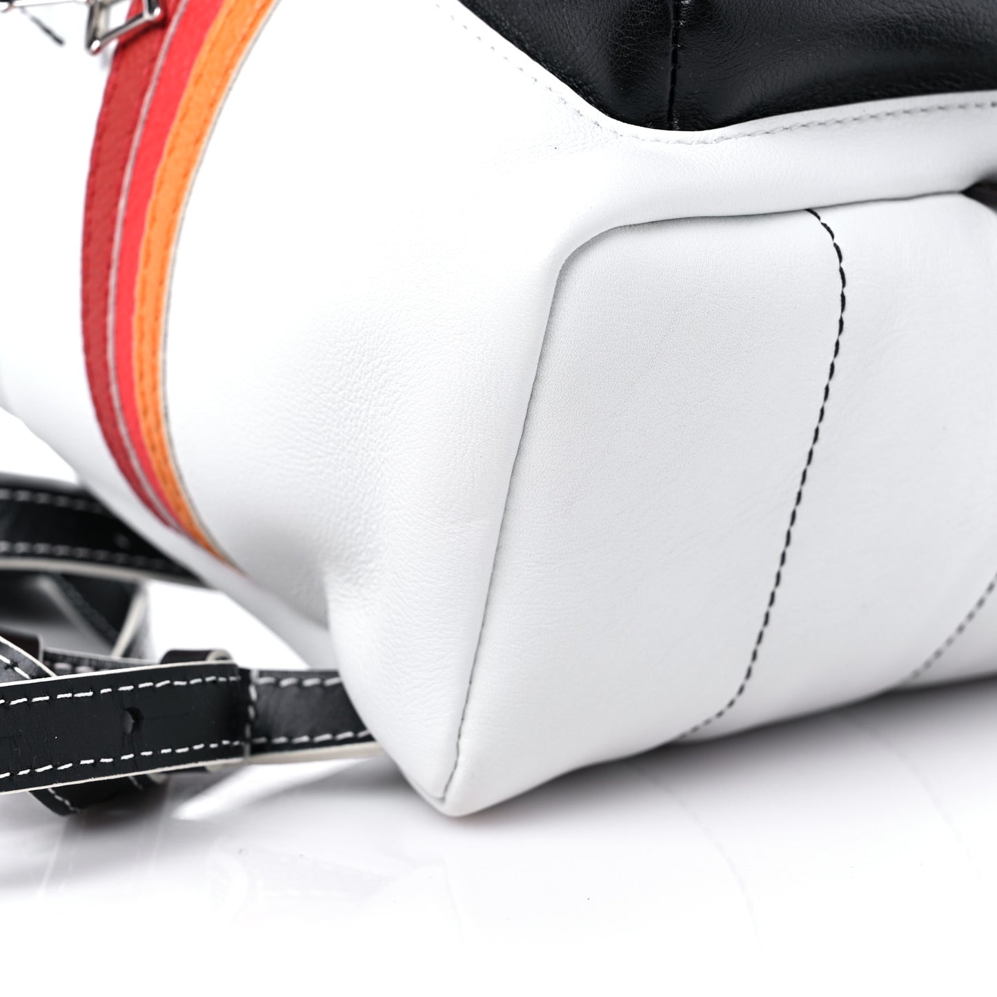 Calfskin Monogram LV Airline Palm Springs Backpack PM White