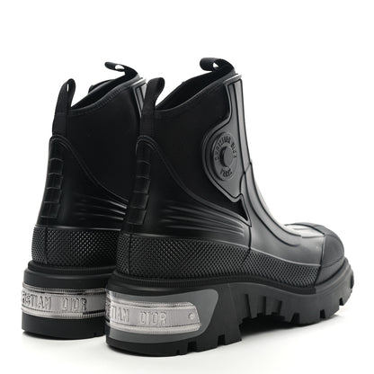 Christian Dior Neoprene Rubber Dior Genesis 30mm Ankle Boots 39 Black 4 of 8