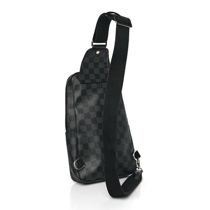 Louis Vuitton Damier Infini Avenue Sling Bag Onyx Silver 3 of 8