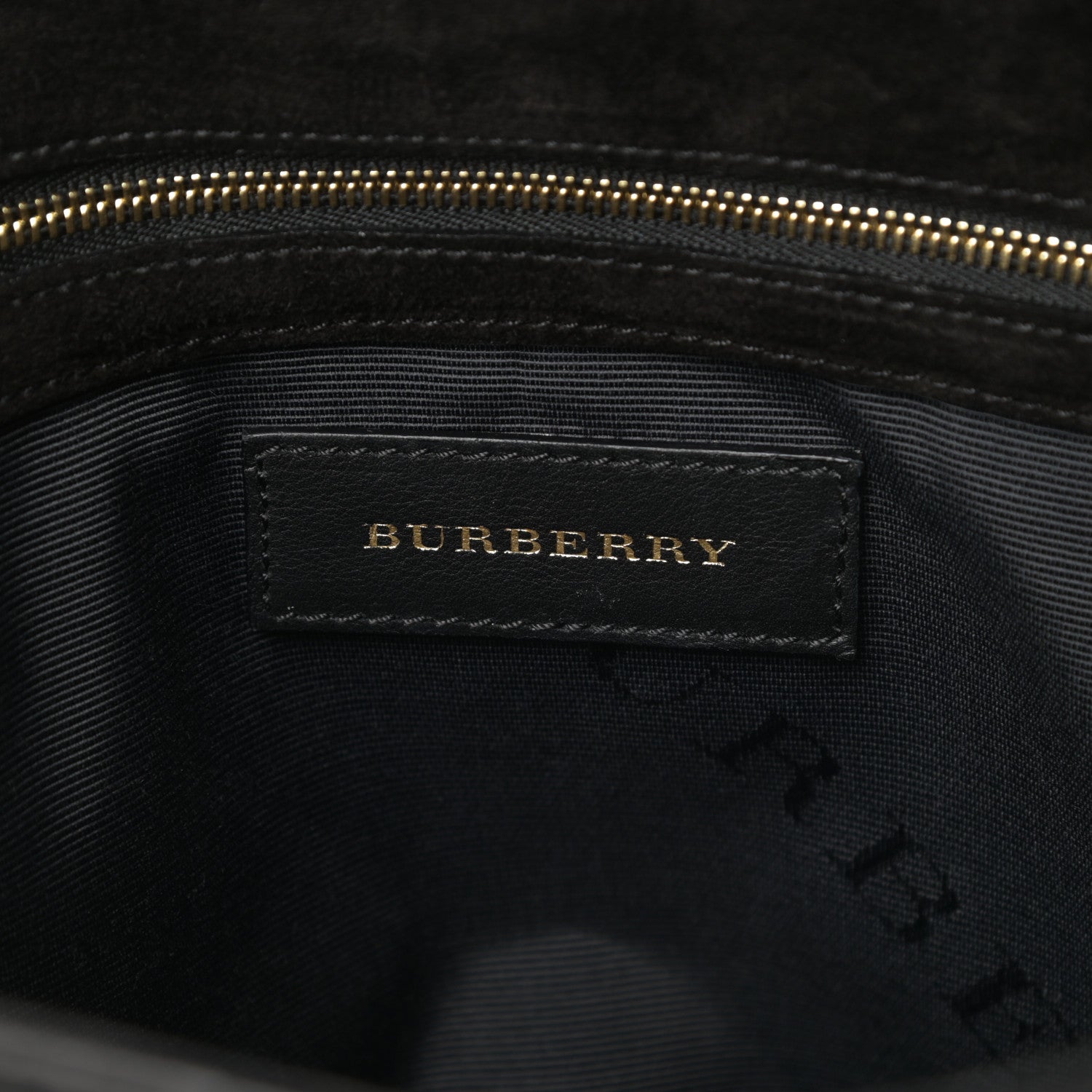 Burberry Signature Grain Large Mildenhall Shoulder Bag Black 6 of 12