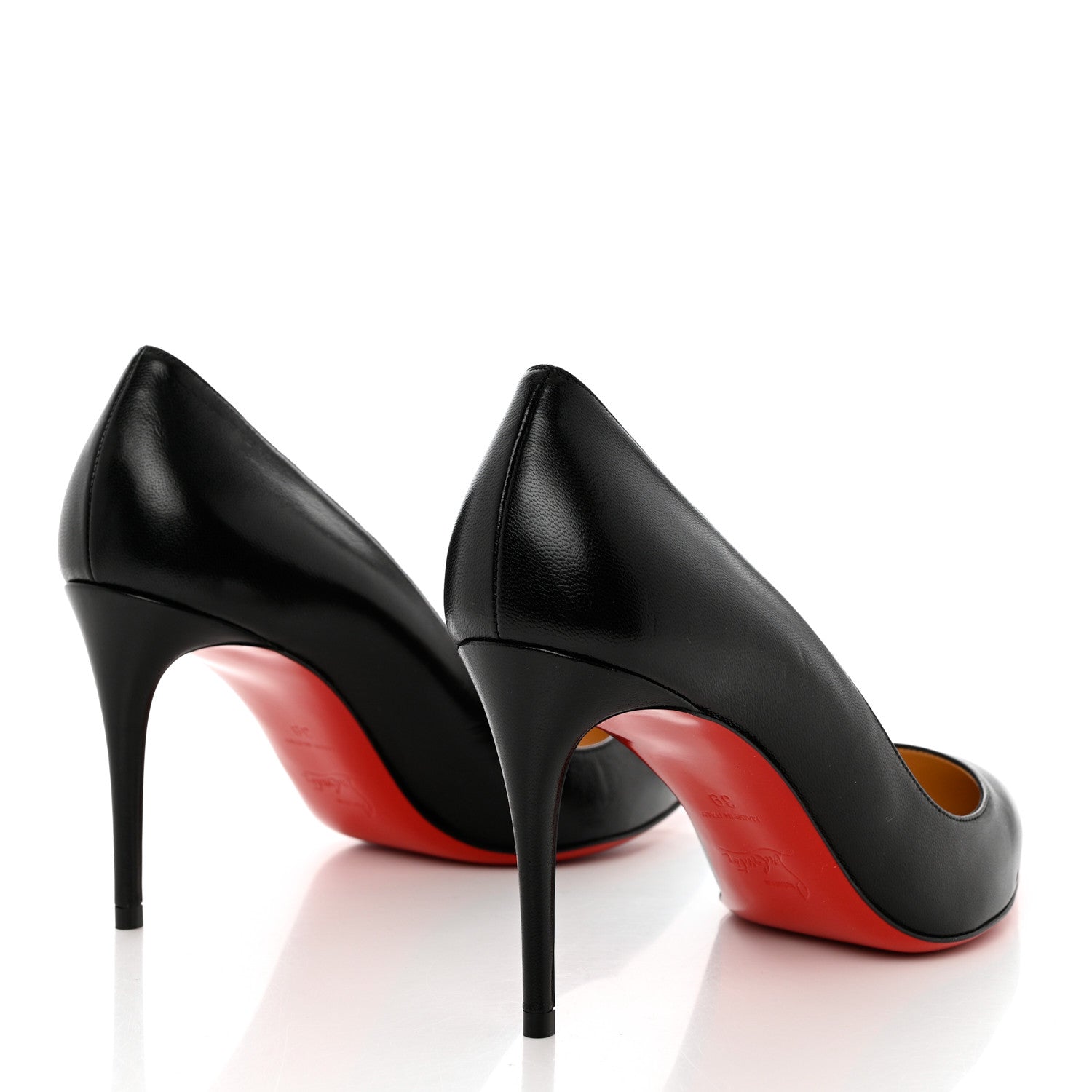 Christian Louboutin Shiny Nappa Pigalle Follies 85 Pumps 39 Black 4 of 8