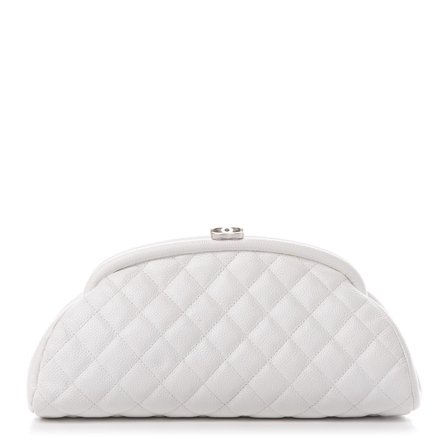 Chanel Caviar Quilted Timeless Clutch White 1 of 10