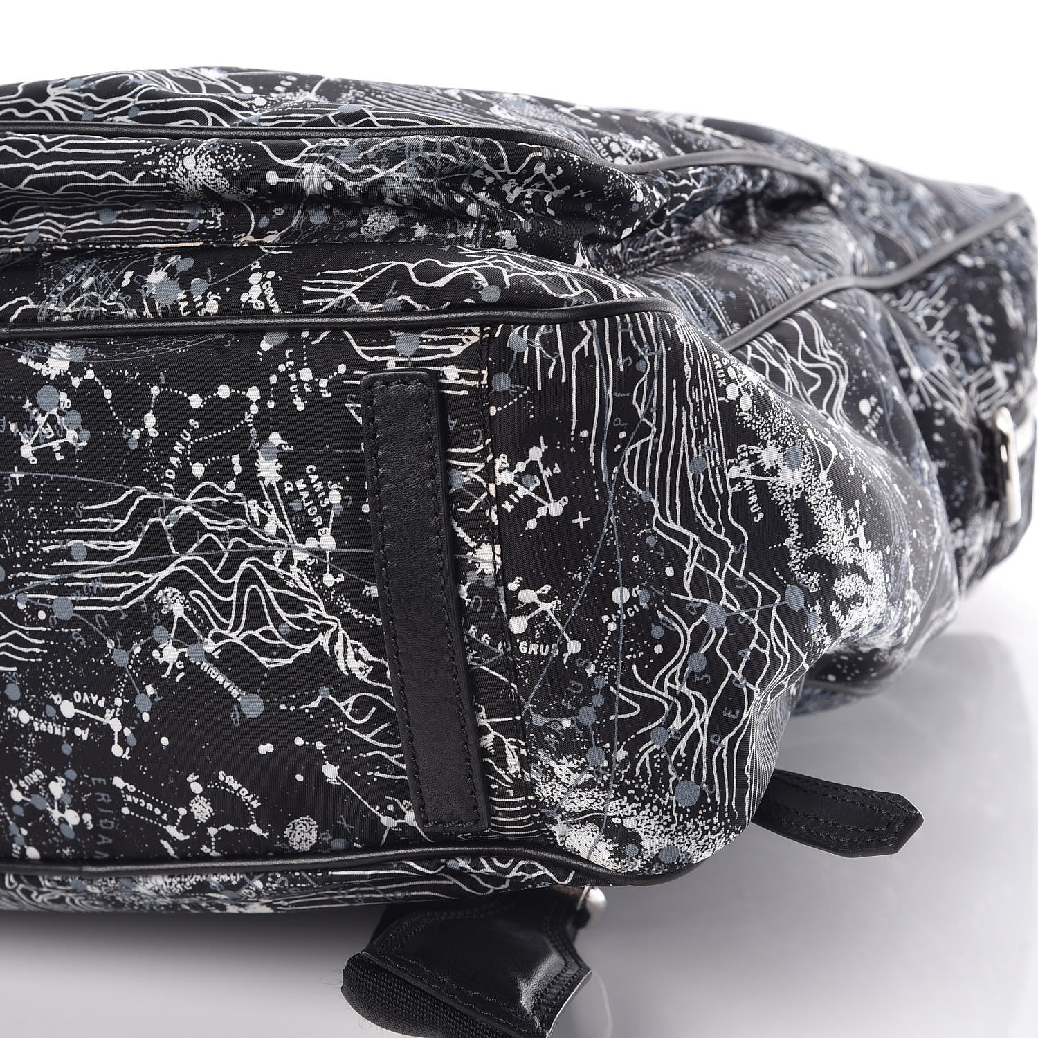Versace Nylon Palazzo Astrology Zip Top Backpack Black 6 of 8