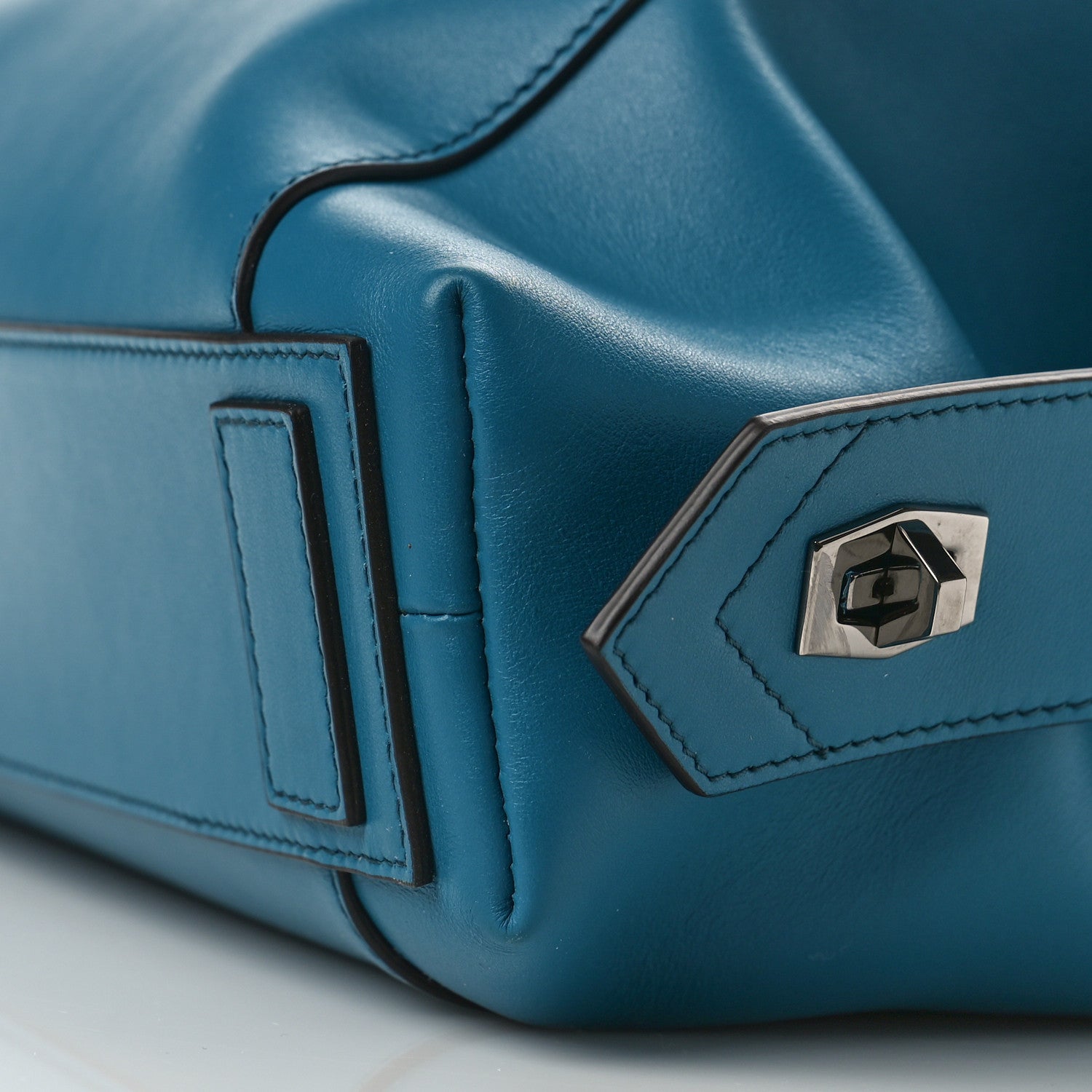 Givenchy Smooth Calfskin Small Soft Antigona Teal Blue 8 of 8