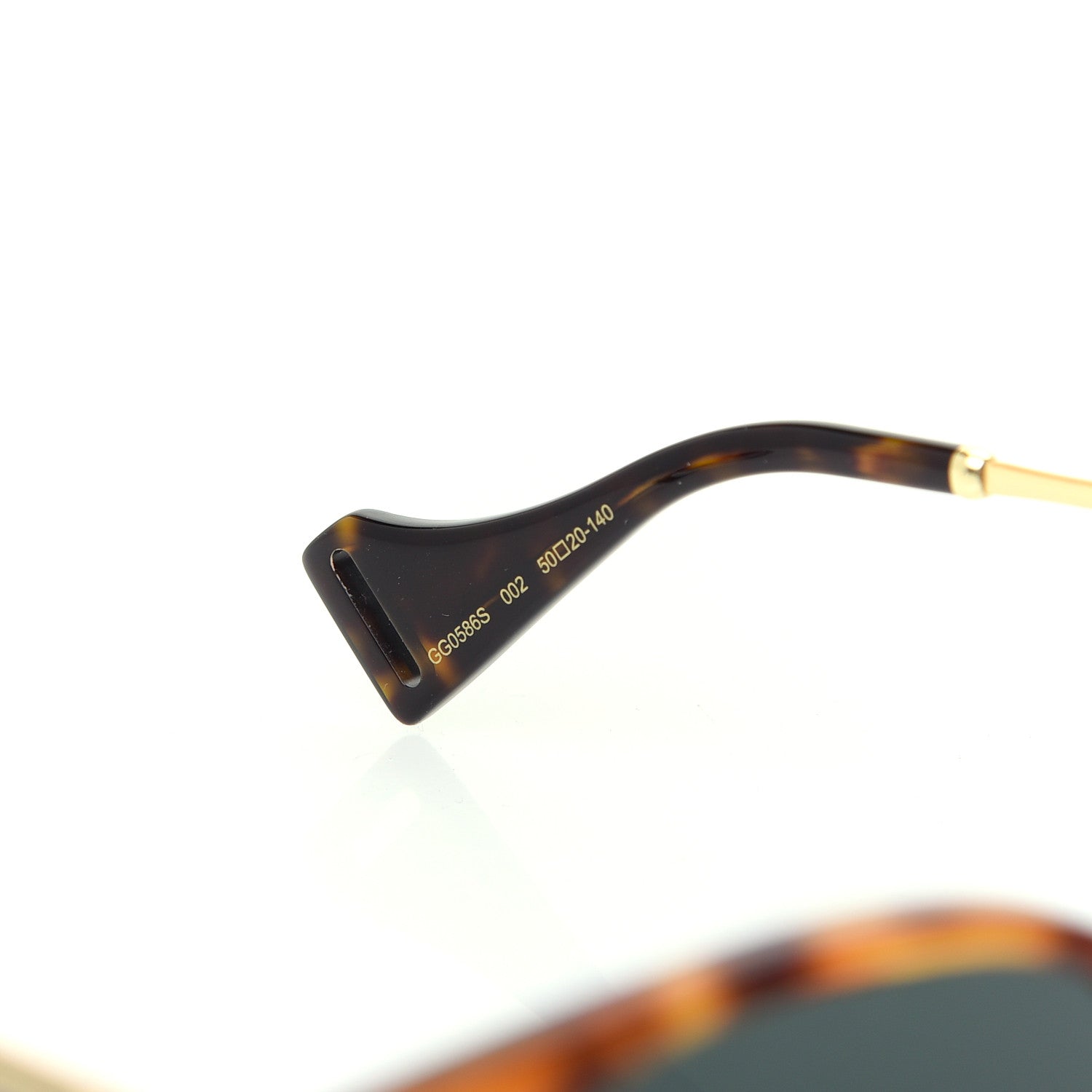 Gucci Acetate Web Sunglasses GG0586S Tortoise 6 of 8