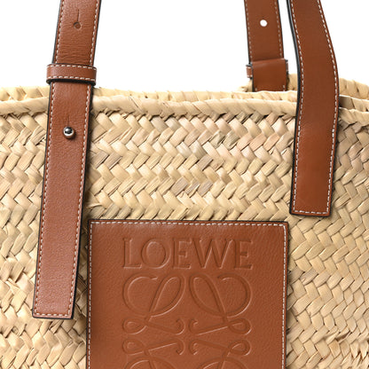 Loewe Raffia Basket Tote Bag Natural Tan 7 of 9