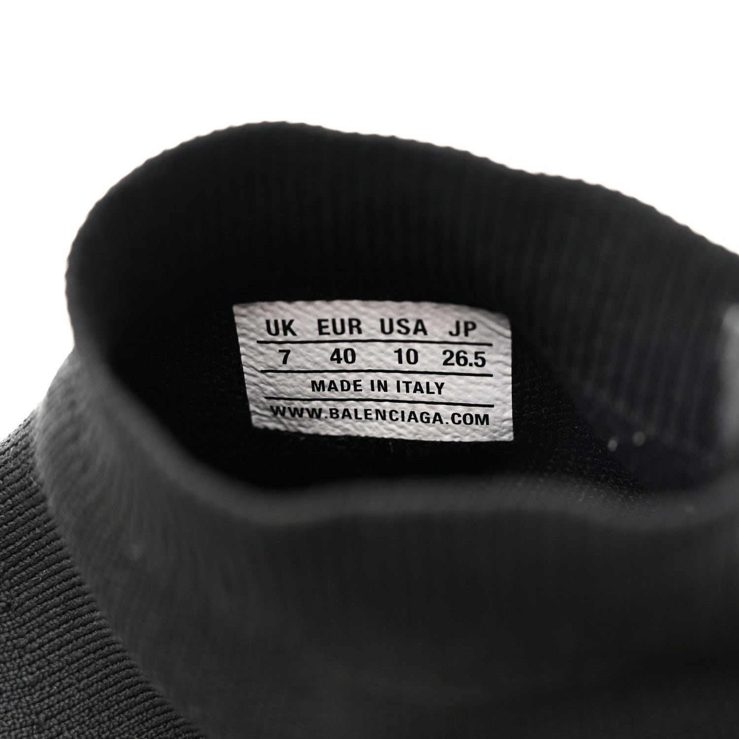 Balenciaga Technical 3D Recycled Knit Womens Speed Sneakers 40 Black White 8 of 13