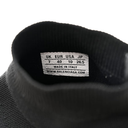 Balenciaga Technical 3D Recycled Knit Womens Speed Sneakers 40 Black White 8 of 13