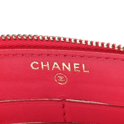 Chanel Lambskin Quilted Small Boy Zipped Pouch Red 6 of 9