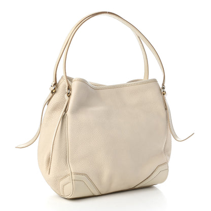 Burberry Grainy Calfskin Small Canterbury Tote Limestone 3 of 9