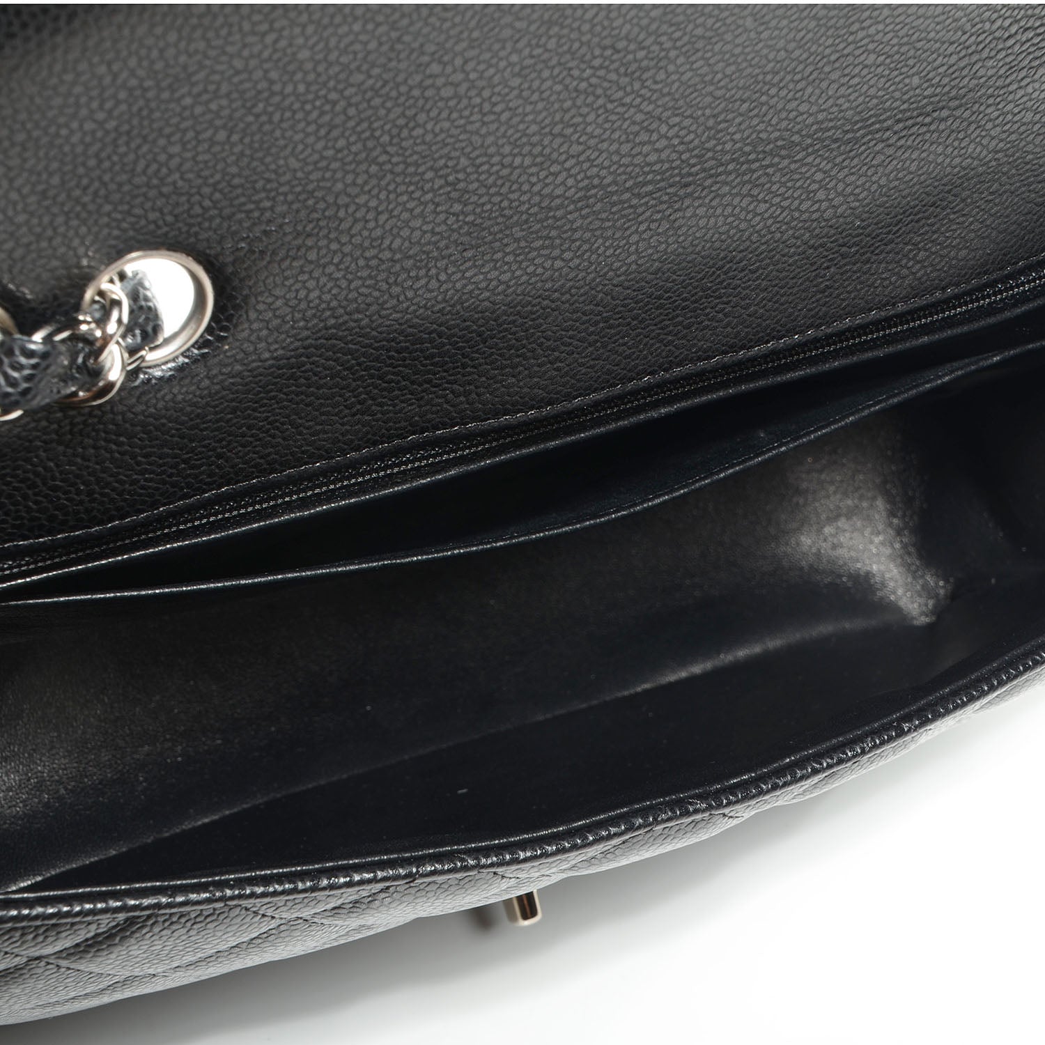 Chanel Caviar Jumbo Single Flap Black 5 of 8