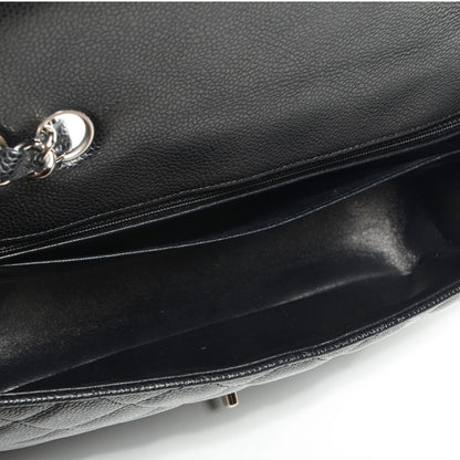Chanel Caviar Jumbo Single Flap Black 5 of 8