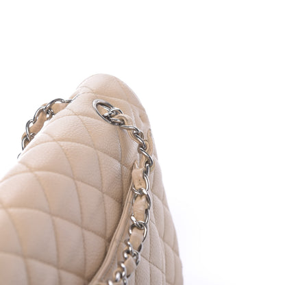 Chanel Caviar Quilted Medium Double Flap Beige Clair 11 of 13