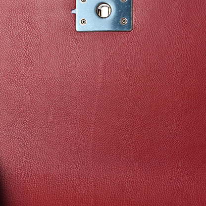 Chanel Calfskin Stitched New Medium Boy Flap Red 14 of 17