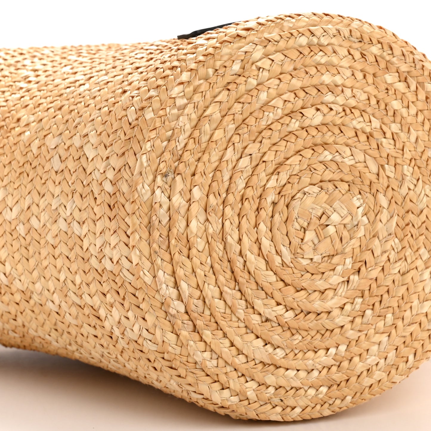 Raffia Woven Medium Basket Tote Natural