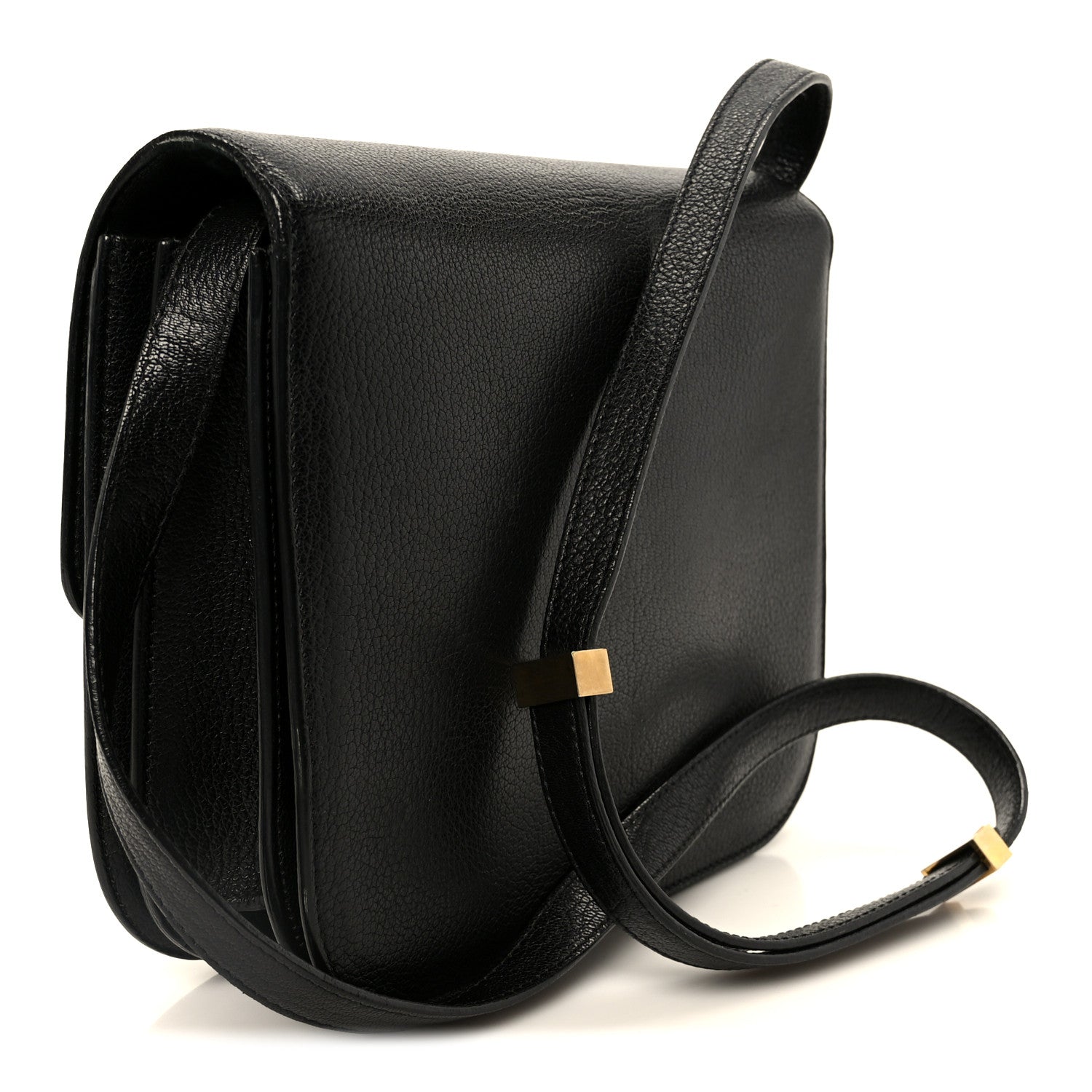 Celine Goatskin Medium Classic Box Flap Bag Black 3 of 10