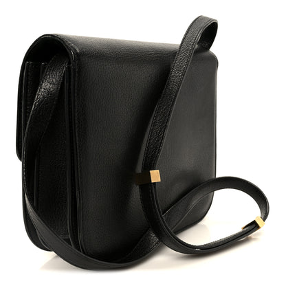 Celine Goatskin Medium Classic Box Flap Bag Black 3 of 10