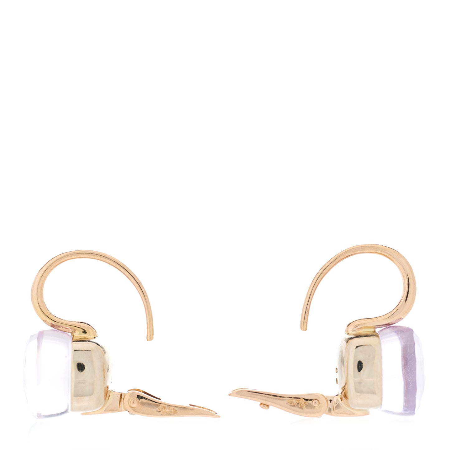 18K Rose Gold Amethyst Classic Nudo Earrings