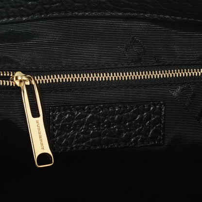 Burberry Heritage Grain Check Embossed Medium Dewsbury Tote Black 7 of 7