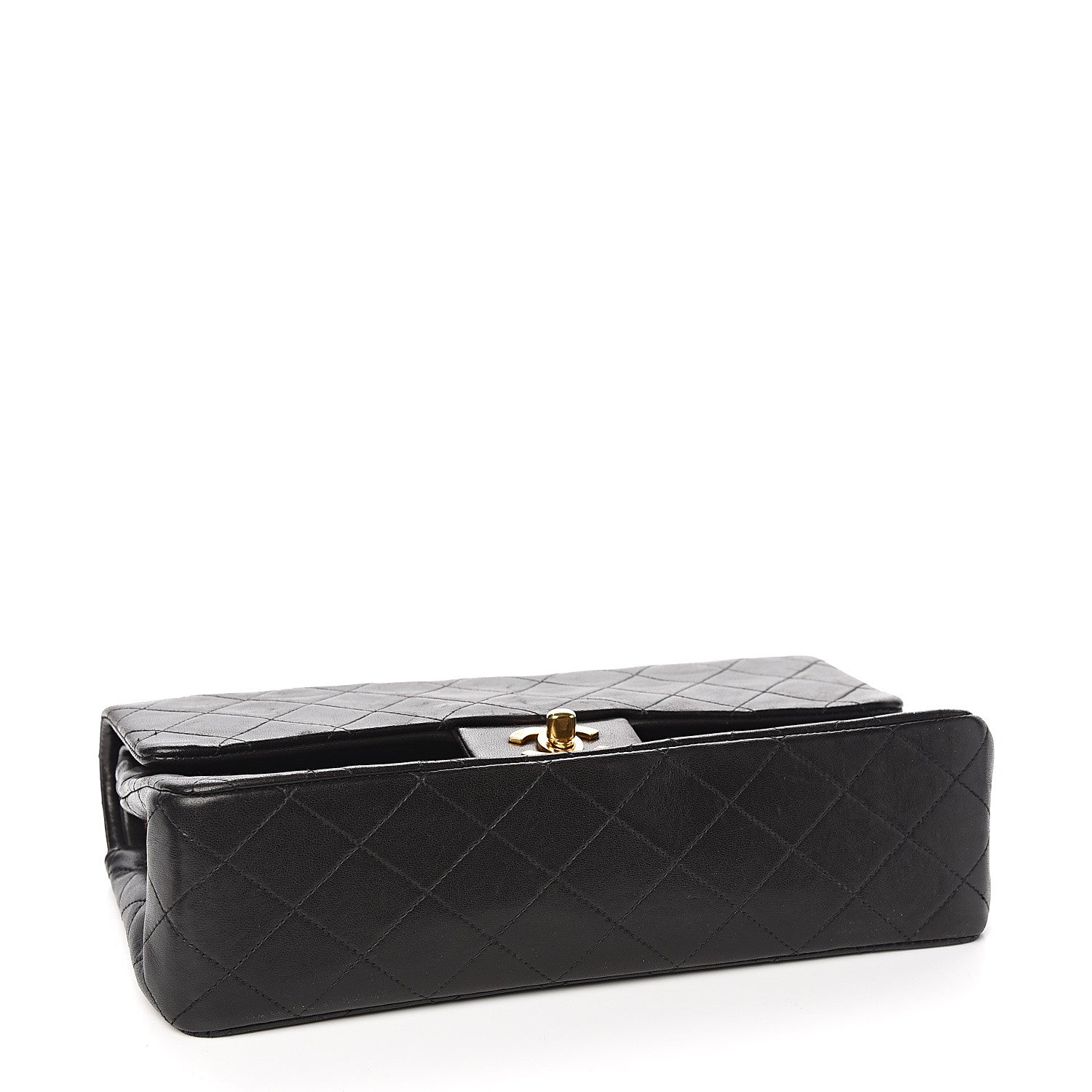 Chanel Lambskin Quilted Medium Double Flap Black 3 of 11