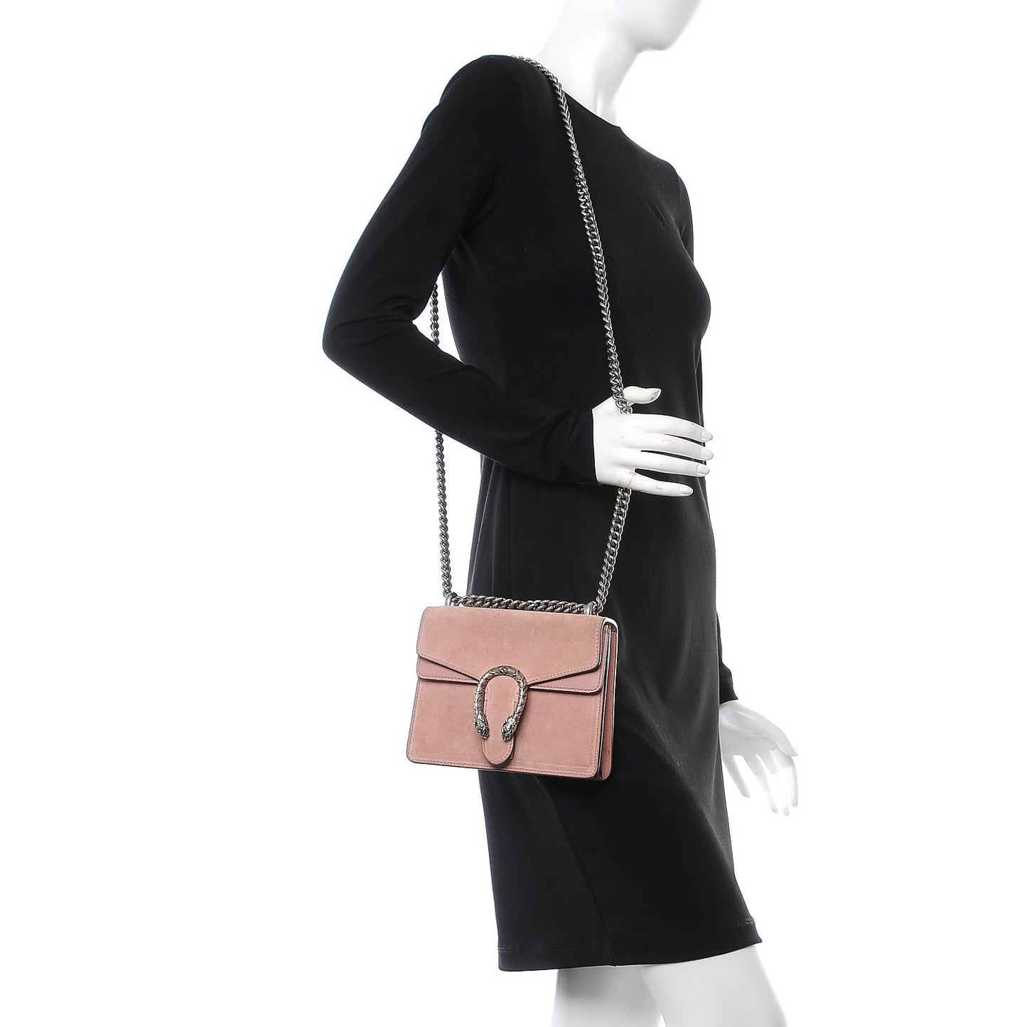Suede Mini Dionysus Shoulder Bag Pink