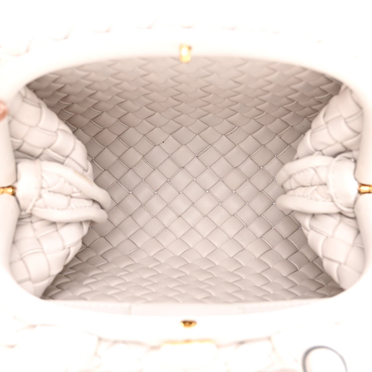 Bottega Veneta Nappa Intreccio Mini Padded Handle Bag Chalk 5 of 13
