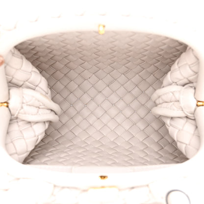 Bottega Veneta Nappa Intreccio Mini Padded Handle Bag Chalk 5 of 13