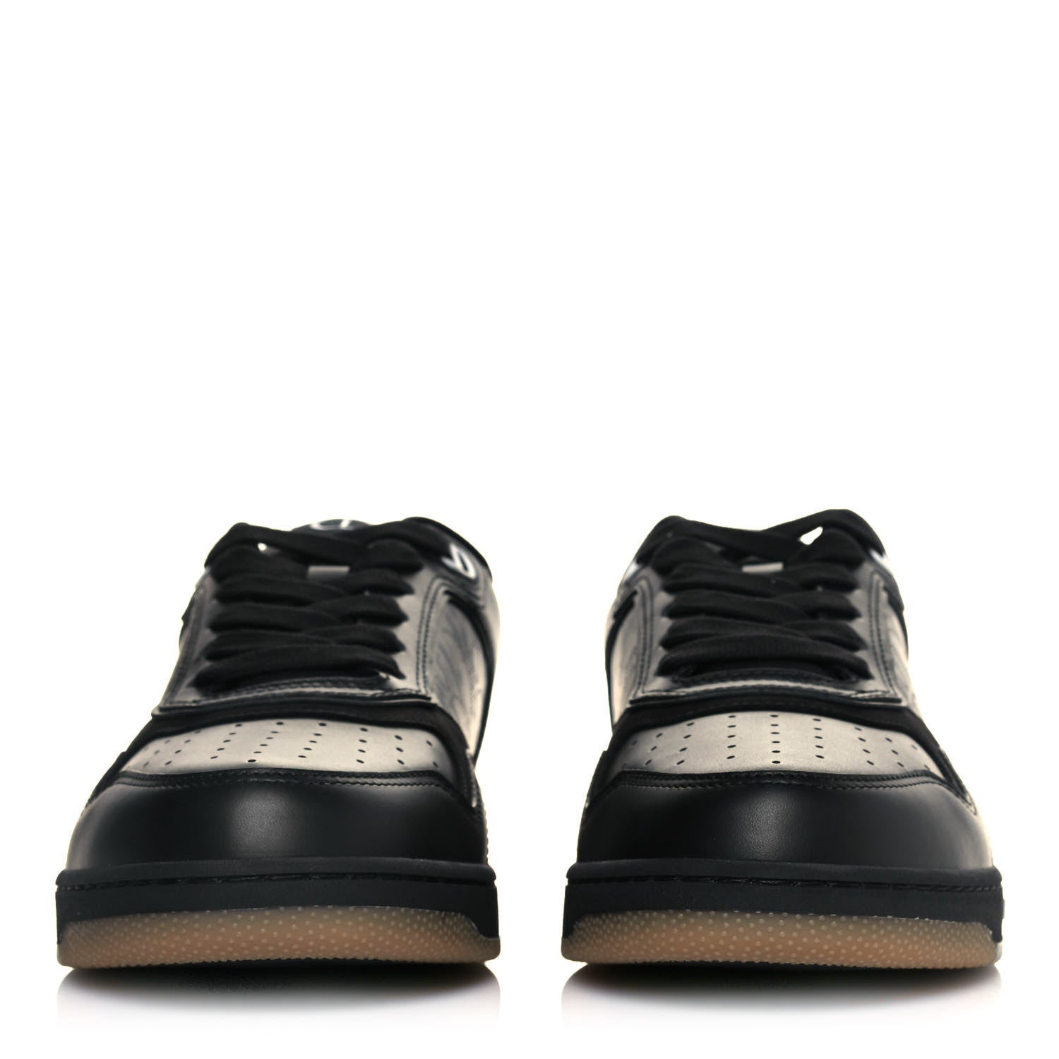 Christian Dior Smooth Calfskin Oblique Galaxy Mens B27 Low Top Sneakers 41 Black Beige 2 of 7