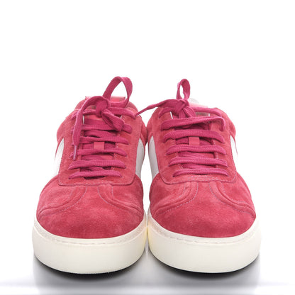 Valentino Garavani Suede Womens Flycrew Sneakers 39 Shadow Pink Optic White 2 of 8