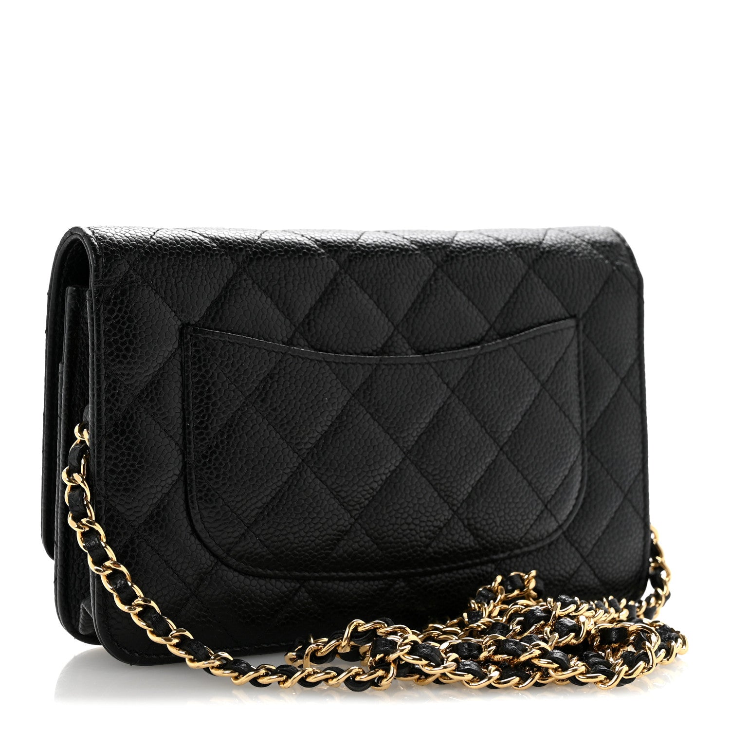 Chanel Caviar Quilted Wallet On Chain WOC Black 3 of 12