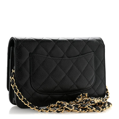Chanel Caviar Quilted Wallet On Chain WOC Black 3 of 12