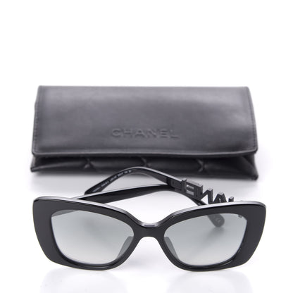 Chanel Acetate Strass Square Sunglasses 5422 Black 8 of 8