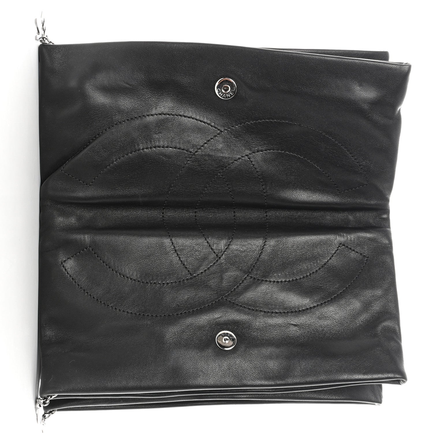 Chanel Lambskin Accordion Globe Clutch Black 5 of 12