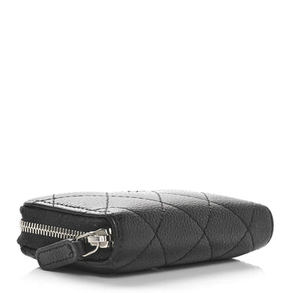 Chanel Caviar Quilted Zip Coin Purse Black 4 of 11