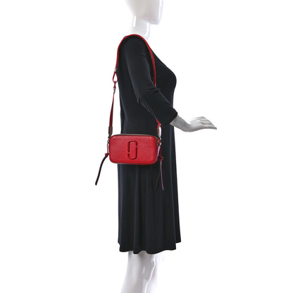 Marc Jacobs Saffiano Small Snapshot Camera Bag Red Beige 2 of 14