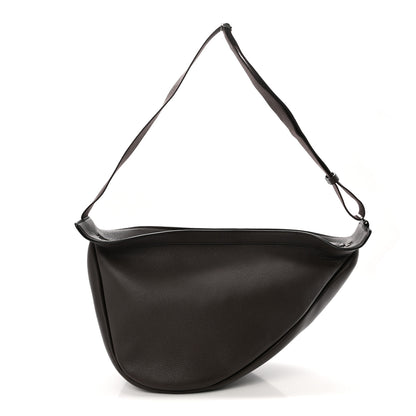 The Row Grained Calfskin Large Slouchy Banana Bag Brunette 1 of 10