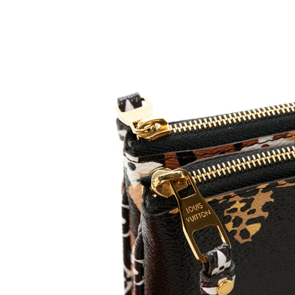 Louis Vuitton Monogram Giant Jungle Pochette Double Zip Black 12 of 12