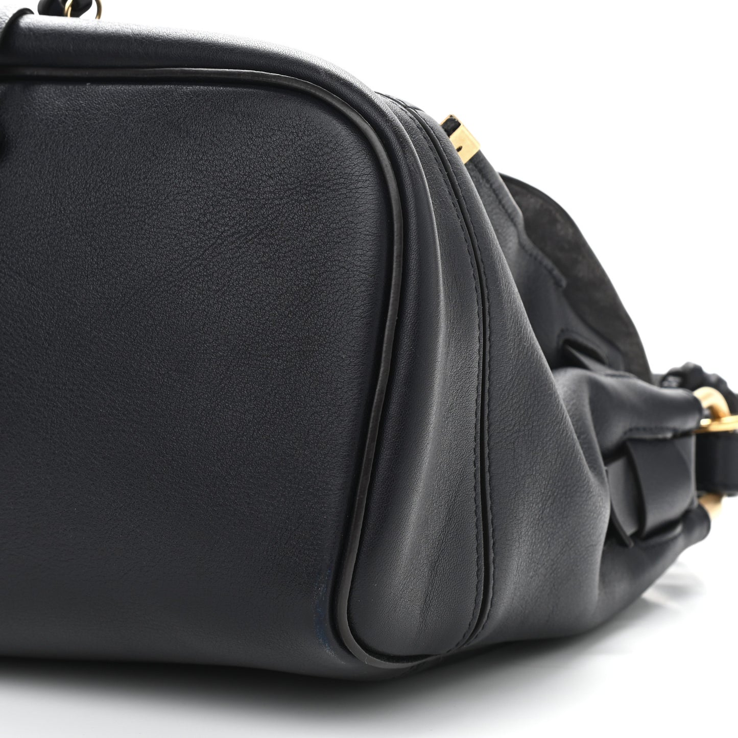 Calfskin Medium Owen Flap Bag Full Blue