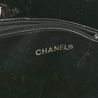 Chanel Patent Quilted CC Shoulder Bag Black 6 of 11