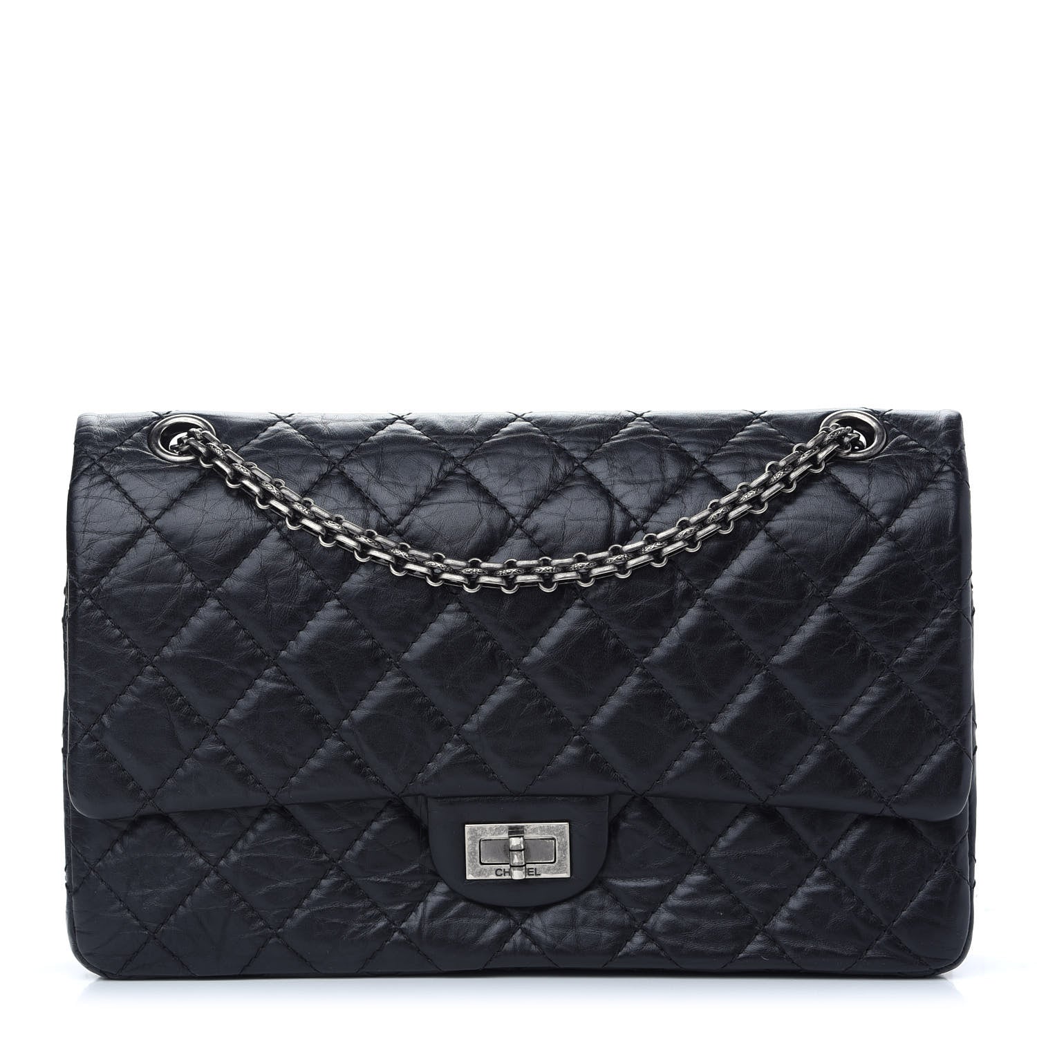 Chanel Aged Calfskin Quilted 2.55 Reissue 226 Flap Black 1 of 9