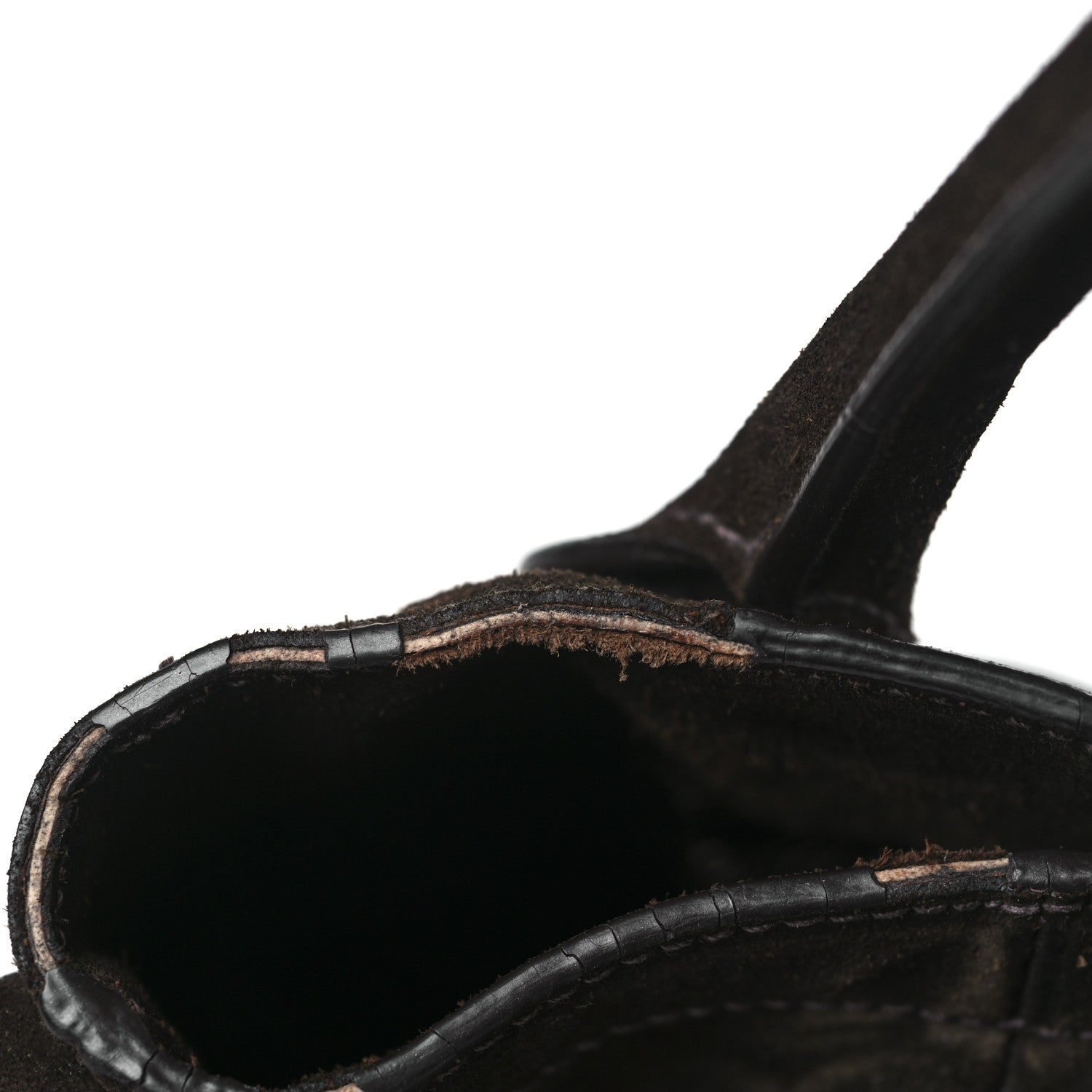 Prada Suede Scamosciato Tote Grafite 9 of 9