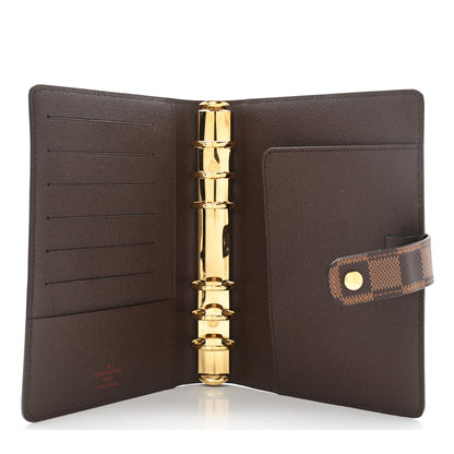 Louis Vuitton Damier Ebene Medium Ring Agenda Cover 5 of 6
