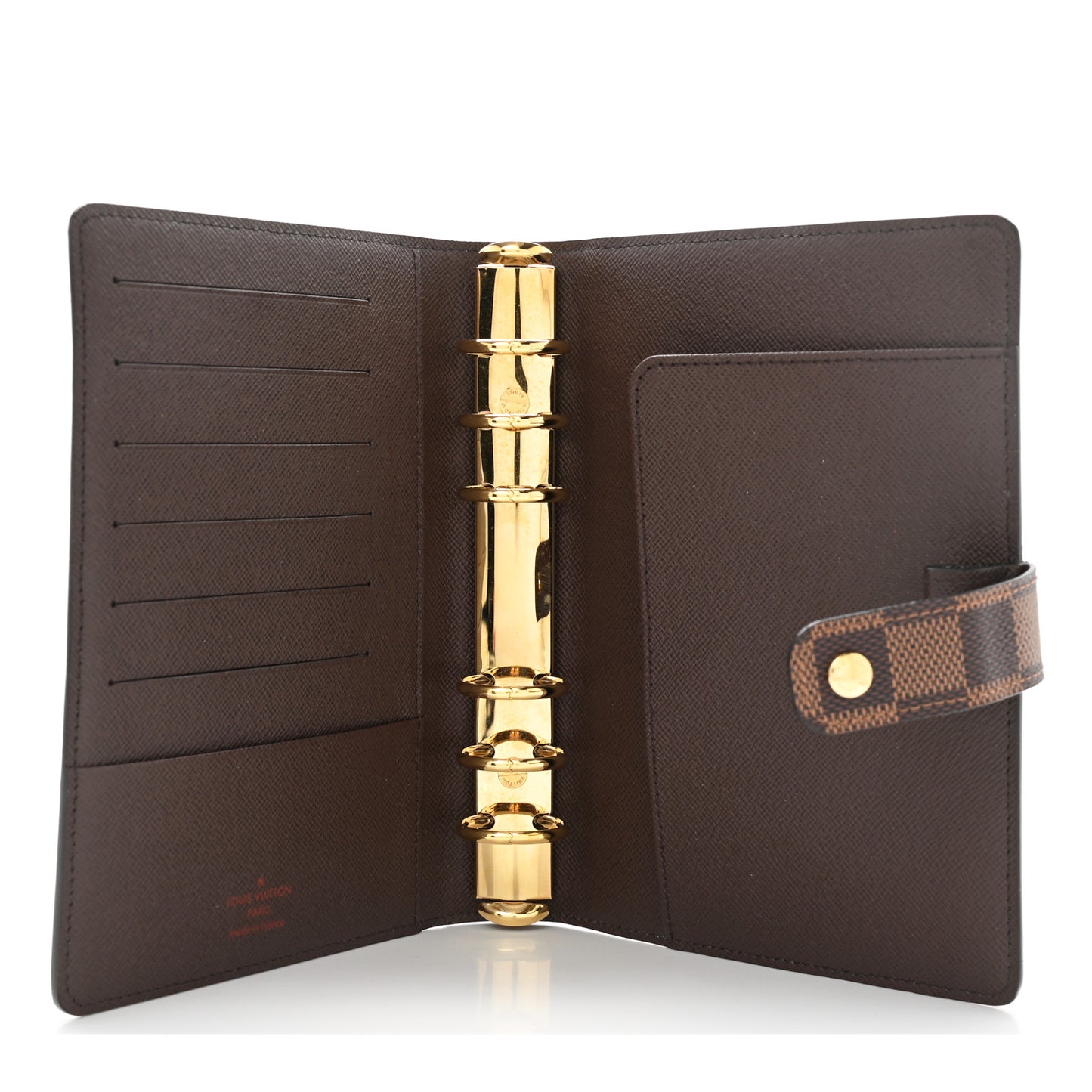 Damier Ebene Medium Ring Agenda Cover