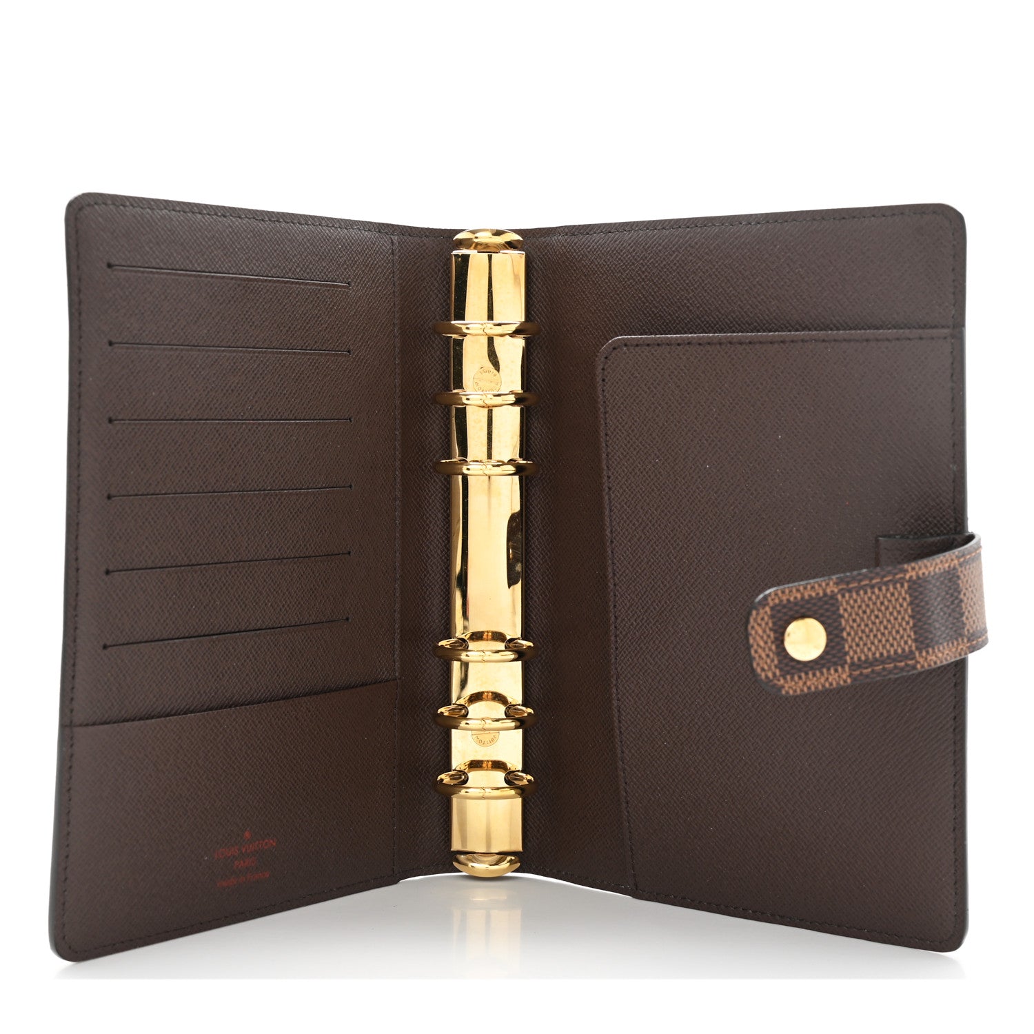 Louis Vuitton Damier Ebene Medium Ring Agenda Cover 5 of 6