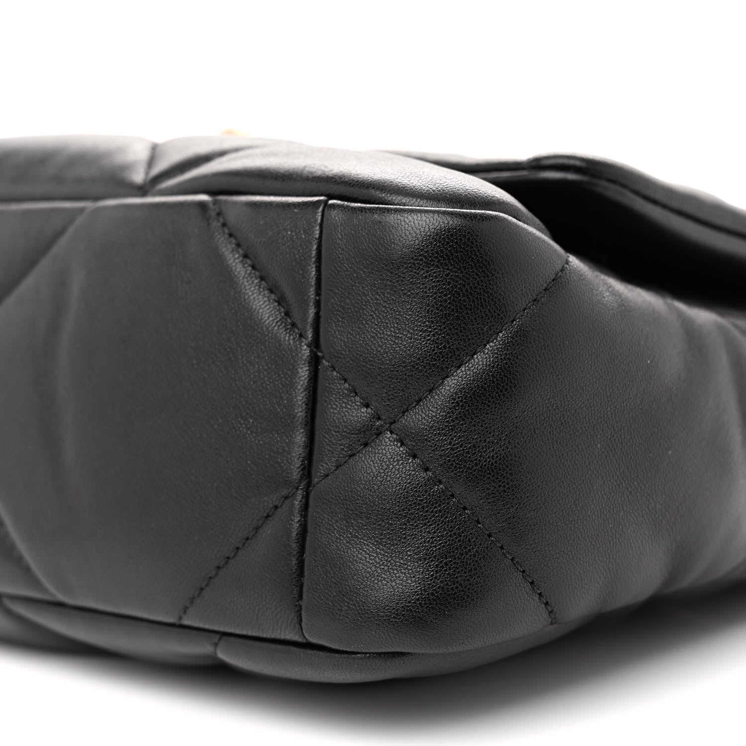 Chanel Lambskin Quilted Medium Chanel 19 Flap Black 10 of 12