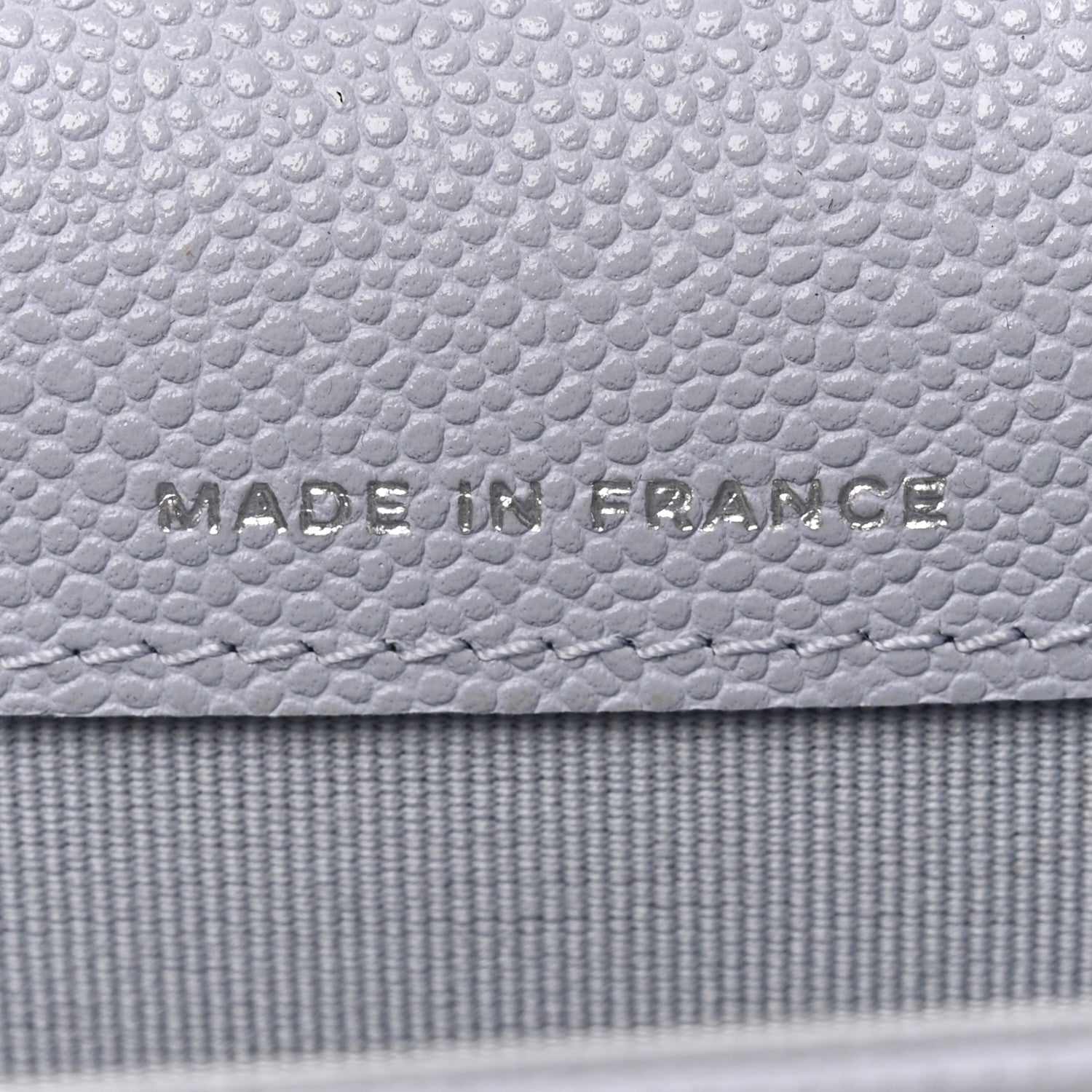 Chanel Caviar Quilted Flap Card Holder Wallet Light Blue 7 of 9