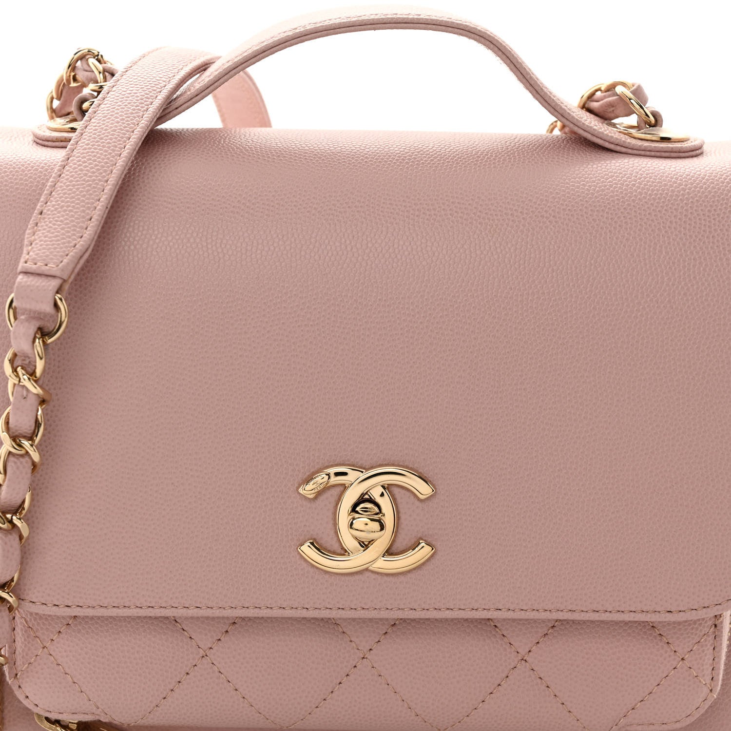 Chanel Caviar Quilted Medium Business Affinity Flap Light Pink 7 of 9